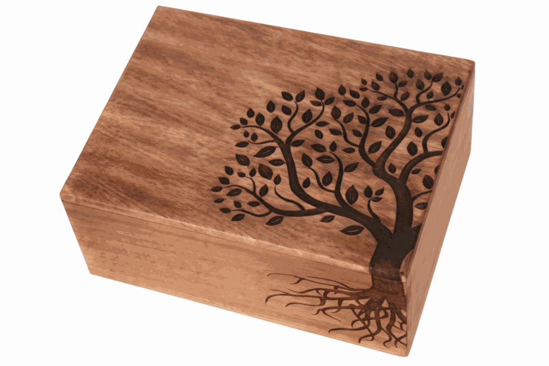 Wooden Tree of Life Pet Cremation Urn