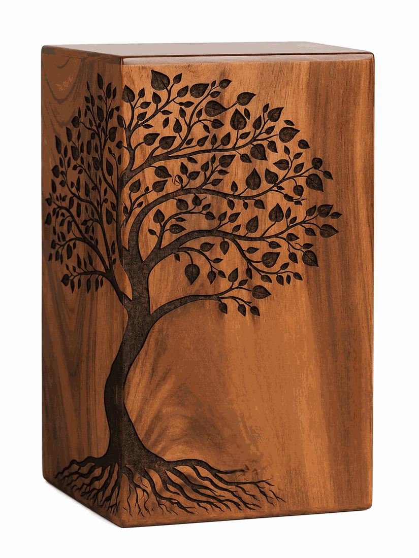 Wooden – Tree of Life Memorial  Cremation Urn