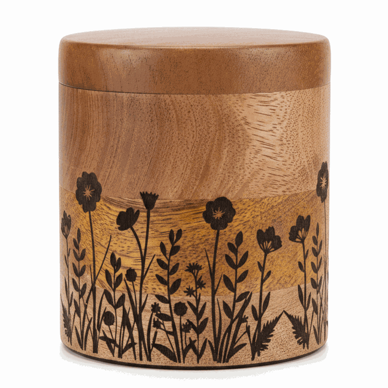 Wooden – Wildflower Meadow Memorial Urn