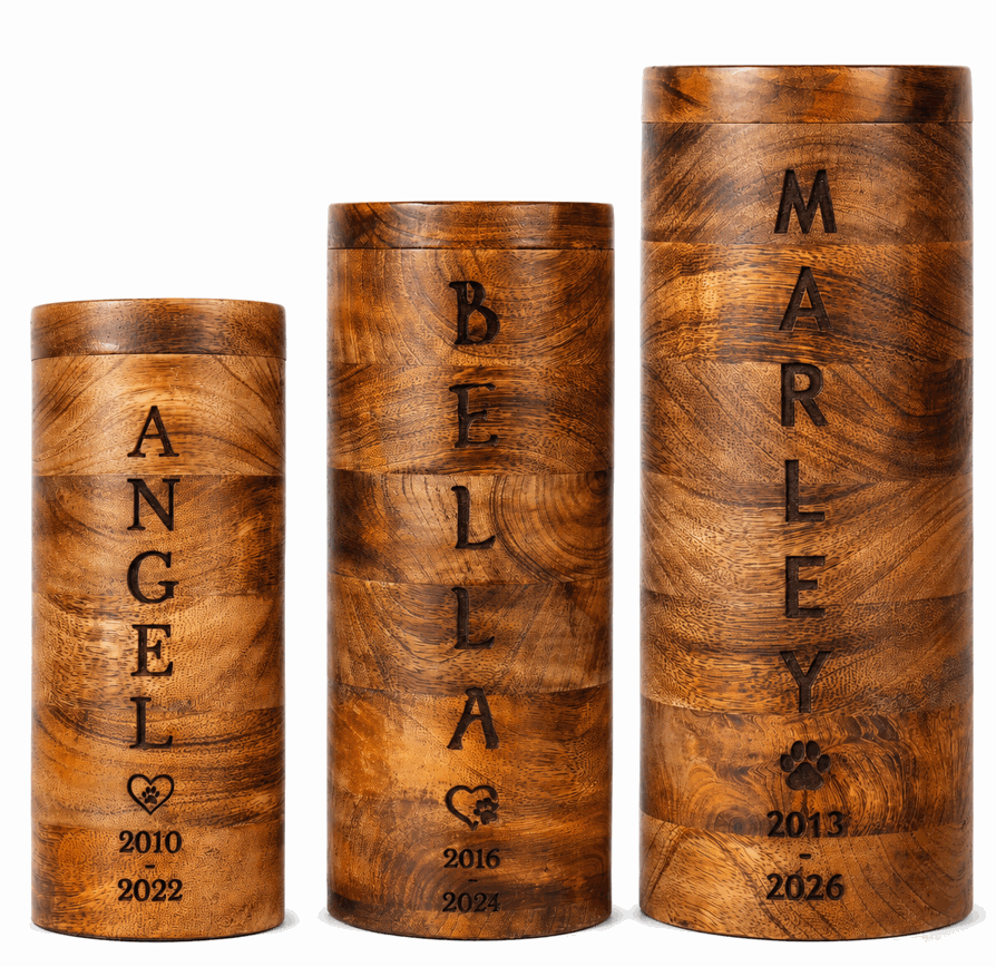 Personalized Cremation Urn with fractal engraving