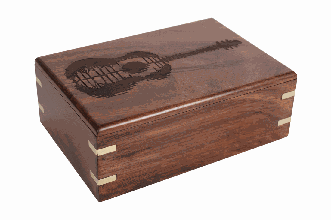 Wooden – Guitar-Themed Memorial Cremation Urn