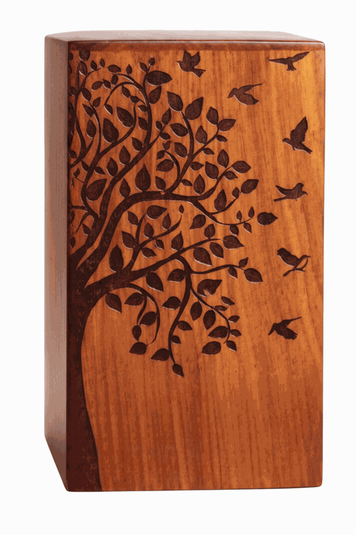 Wooden – Tree of Life Engraved Memorial Urn