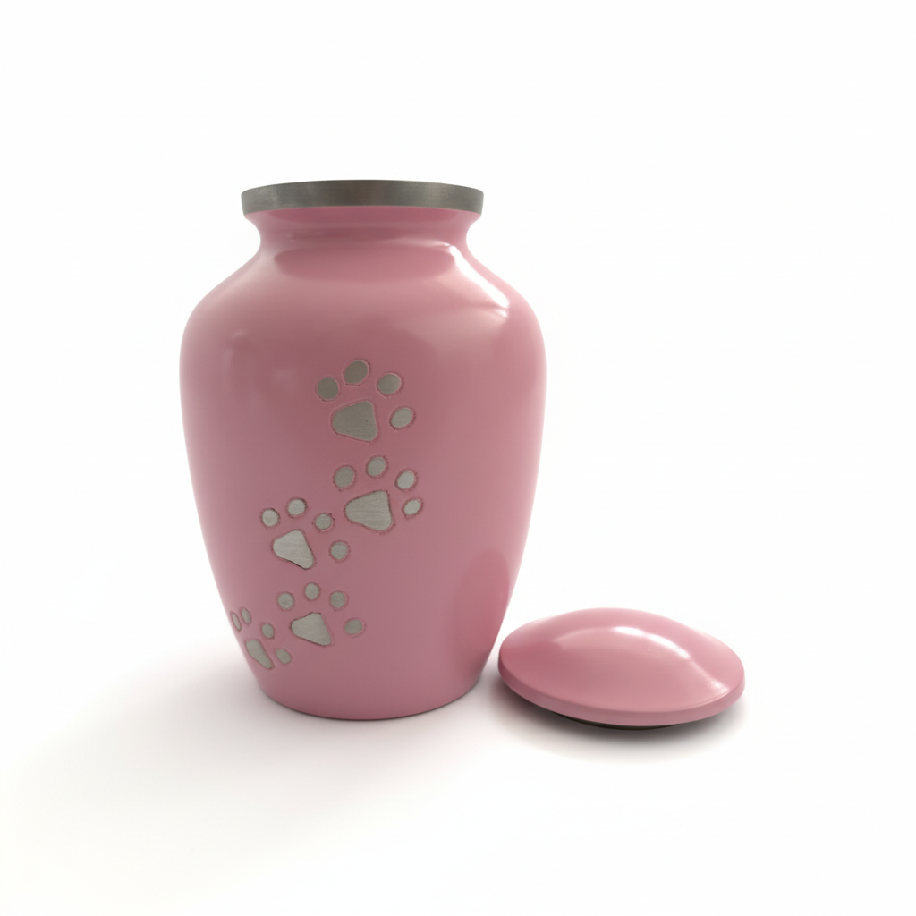 Vass Shape Pet Cremation Urn Pink